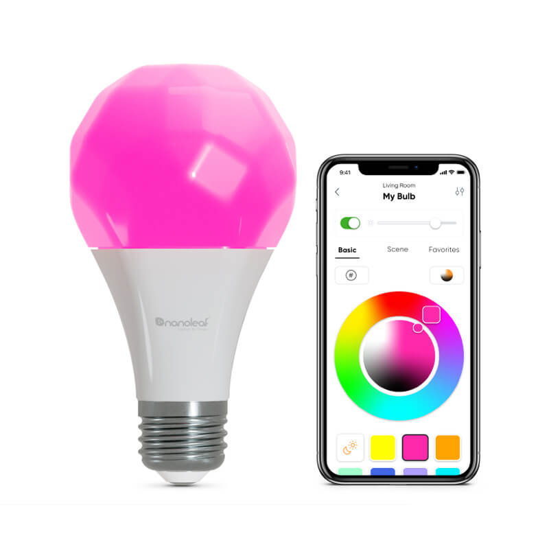 Nanoleaf Essentials Thread enabled color changing smart light bulbs. 3 pack. Nanoleaf App. Similar to Wyze. HomeKit, Google Assistant, Amazon Alexa, IFTTT.