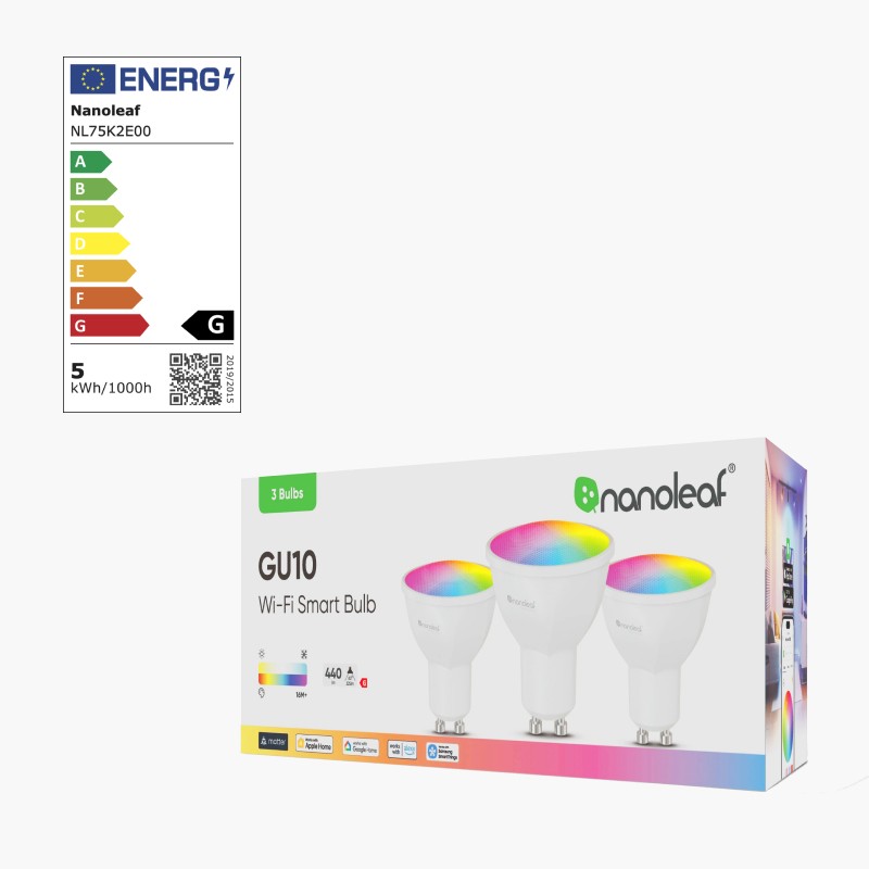 Nanoleaf Essentials Wi-Fi enabled color changing smart light bulbs. 3 pack. Similar to Wyze. HomeKit, Google Assistant, Amazon Alexa, IFTTT.