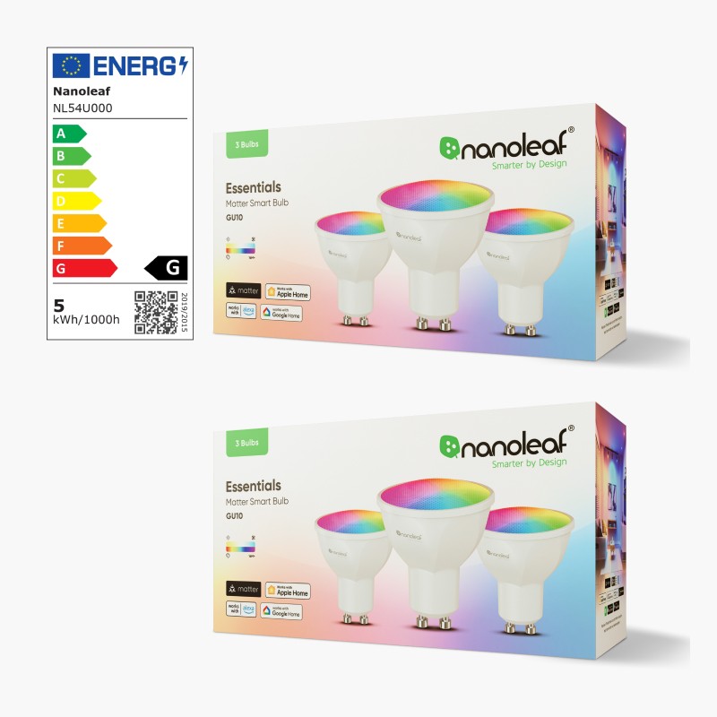 Nanoleaf Essentials Thread enabled color changing smart light bulbs. 6 pack. Similar to Wyze. HomeKit, Google Assistant, Amazon Alexa, IFTTT.