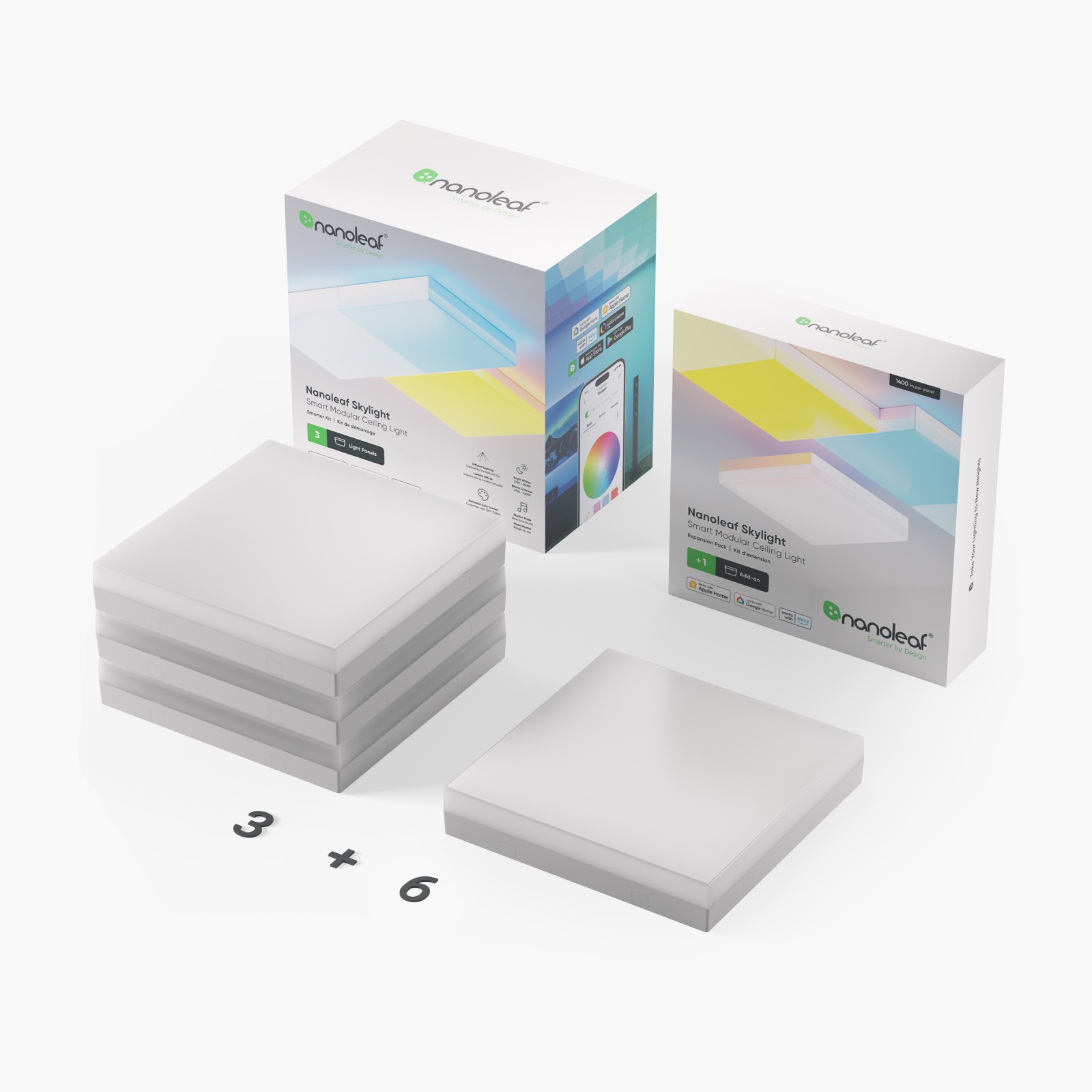Nanoleaf skylight 9 pack hover image